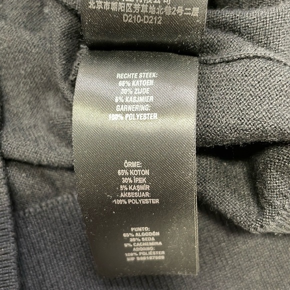 TED BAKER Sweater Halie Black Cashmere Silk Beaded Neckline Size XS - Picture 8 of 13